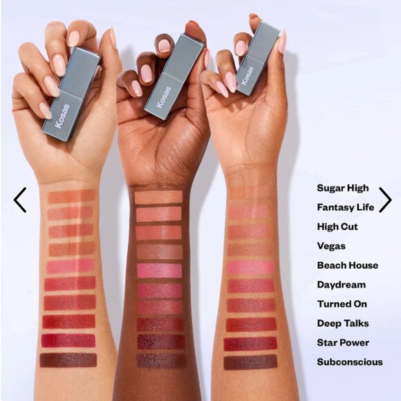 Kosas Weightless Lip Color Satin Lipstick In Shade High Cut Warm Rosy Pink - Picture 2 of 5